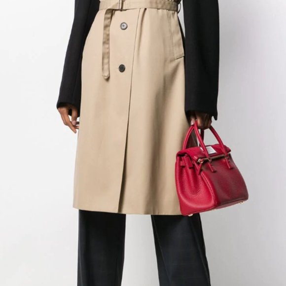 Maison Margiela Wool-sleeve twill trench coat - Picture 2 of 10